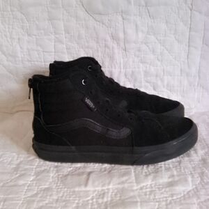 Vans Kids Black High-Top Sneakers